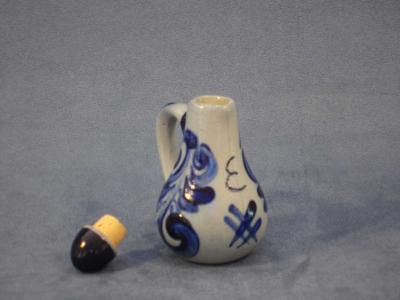 Billede 2 af 2 - Lille flaske med prop, saltglasur
