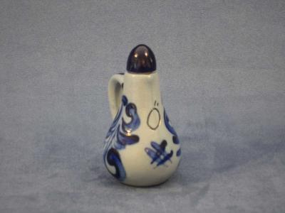 Billede 2 af 4 - Lille flaske med prop, saltglasur