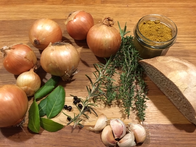 Opskrift - Billede - Løgsuppe