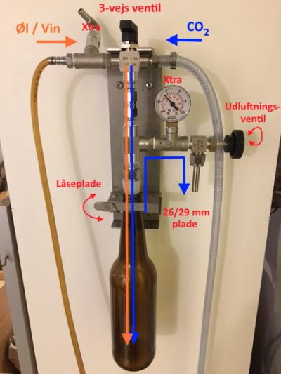 Picture of Ophæng til flaskefylder - Modtryksfylder - Modtryksfylder med ophæng (26 mm) og udvidelser
