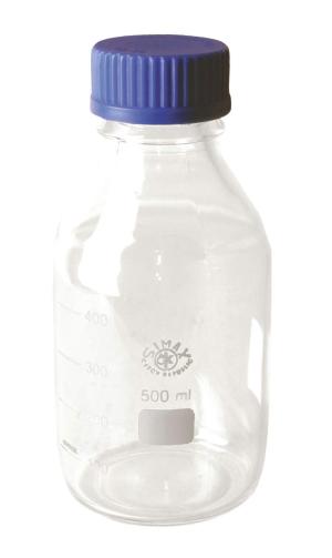 Glasflaske med skruelåg - ½ liter - Borosilikat glas