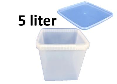 Picture of - Plastic container with lid, 5 liters