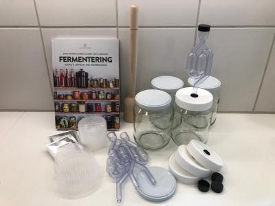 Picture of Startersæt til fermentering - Med 4 fødevareglas á 0,7 l - Offer