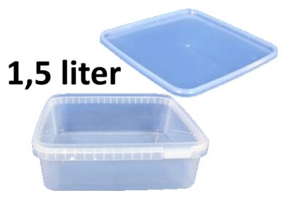 Picture of - Plastic container with lid, 1,5 liters