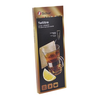 Billede af - Tefiltre / Teposer - Lange - Ubleget - 50 stk