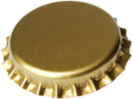 Billede af - Kapsler, 100 stk. 26mm, Farve: Guld