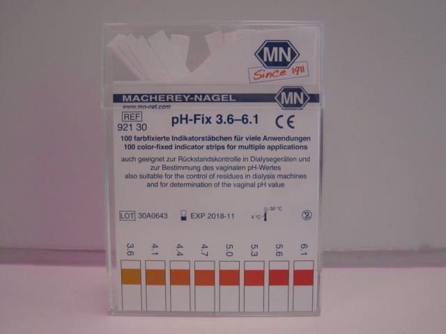 Billede af - pH-strips, 100 stk. pH 3.6 - 6.1