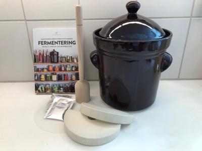 Picture of - Startersæt til fermentering - Med olivengrøn eller brun fermenteringskrukke - Offer